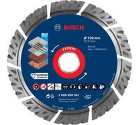 Bosch Dischi per troncatura diamantati MultiMaterial EXPERT 150 x 22,23 x 2,4 x 12 mm per smerigliatrici angolari grandi con ghiera di serraggio Quantità:1