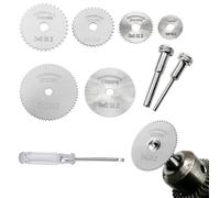 Dischi Diamantati Mini di Tagliante,8 Pezzi Dischi da Taglio per Dremel,Seghe Circolari Lame,per Tagliare Legno,Plastica, Rame,Alluminio,Fibra di Vetro,Metallo Morbido,Con 1 Cacciavite