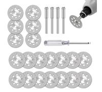 Dischi Diamantati Per Dremel Mini Dischi Taglio Diamantati Hss Seghe Circolari Utensili Taglio Per Tagliare Pietra, Vetro, Ceramica, Alluminio, Legno, Plastica(22 mm)