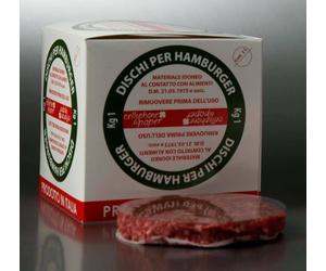 DISCHI DISCHETTI PER HAMBURGER IN PPL BILACCATO DA 1 KG.