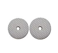 Dischi for lucidatura diamantati elettrodeposti da 80/100/125/150 mm, tamponi for lucidatura manuale, tamponi abrasivi, dischi abrasivi for vetro, granito e marmo(2 Pcs-5 Inches,100)