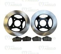 DISCHI FRENI ANTERIORI PASTIGLIE FRENO MICROCAR MGO M8 DUE