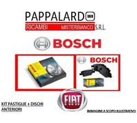 DISCHI FRENI E PASTIGLIE BOSCH FIAT DOBLO (223) 1.3 D MJT DAL 2005 0986478639