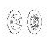 Dischi Freni Ferodo Posteriori per Citroen Opel Peugeot e DS - DDF1560
