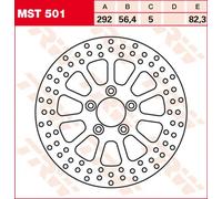 Dischi freno 292 mm Trw Harley-davidson Sportster Dyna softail touring Mst501