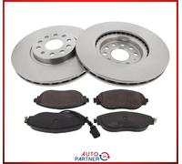 Dischi Freno 314mm + Pastiglie Freno Anteriori per VW Sharan 7N + Seat Alhambra