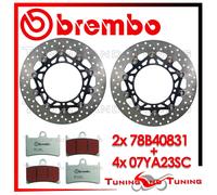 Dischi Freno Ant. BREMBO + Past. SC PER YAMAHA MT 09 STREET RALLY 850 2016 2017