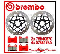 Dischi Freno Anteriore BREMBO + Pastiglie SA PER DUCATI 748 S 1999 99 2000