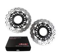 Dischi Freno Anteriore per Suzuki GSXR 1000 GSXR1000R 2017-2023 / GSX-R1000 2018-2023 Ricambio Disco Accessori Moto GSX-R 1000 GSX1000R GXR-1000R Nero 2019 2020 2021 20221 -