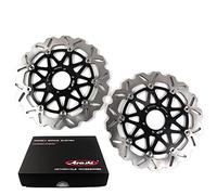 Dischi freno anteriori per Aprilia CAPONORD 1200 2013 2014/DORSODURO 1200 2011-2013 ABS 2011 2012 Brake Disk Accessori moto Nero