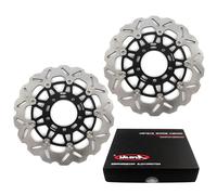 Dischi freno anteriori per Z750 ABS 2007-2012/Z750R ABS 2011 2012 Brake Disk Accessori moto Z 750 Z750 R 750R Nero 2008 2009 2010