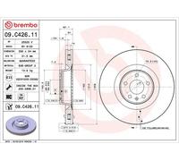 Dischi freno AUDI A6 C7 2.0 TFSI 09.C426.11