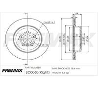 Dischi freno BMW 3 (G20, G80, G28) 320 e ibridi plug-in BD-0060