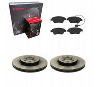 Dischi freno Brembo + pastiglie anteriori Fiat Idea Lancia Musa 2004-
