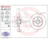 Dischi freno CITROËN C3 II 1.0 VTi 68 08.9512.27