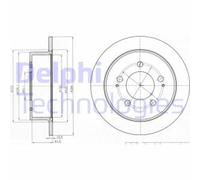 DELPHI BG4220 Disco freno