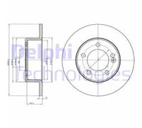 DELPHI BG4321 Disco freno