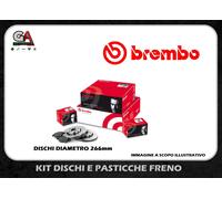 Set di pastiglie freno BREMBO P 61 066, anteriore