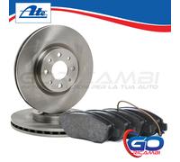 DISCHI FRENO E PASTIGLIE FRENO ATE ANTERIORI ALFA ROMEO MITO 1.4 TJet / 1.6 JTDM