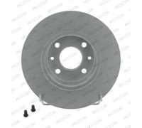 Dischi freno FERODO DDF066C posteriore, pieno, 2 Pezzo