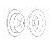 Dischi freno FERODO DDF1409C posteriore, pieno, 2 Pezzo