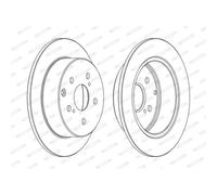 Dischi freno FERODO DDF1704C posteriore, pieno, 2 Pezzo