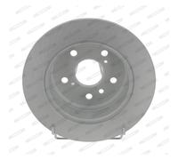 Dischi freno FERODO DDF1980C posteriore, pieno, 2 Pezzo