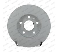 Dischi freno FERODO DDF2508C posteriore, pieno, 2 Pezzo