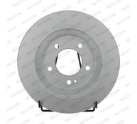 Dischi freno FERODO DDF2608C posteriore, pieno, 2 Pezzo