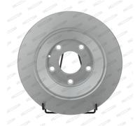 Dischi freno FERODO DDF2609C posteriore, pieno, 2 Pezzo