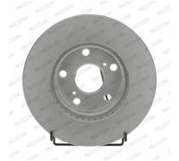 Dischi freno FERODO DDF2653C anteriore, ventilato, 2 Pezzo