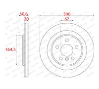 Dischi freno FERODO DDF2763C posteriore, ventilato, 2 Pezzo