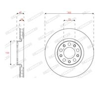 FERODO DDF2773C Disco freno