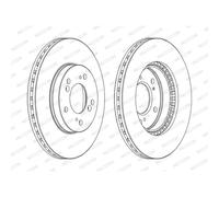 FERODO DDF829C Disco freno per ACURA,HONDA