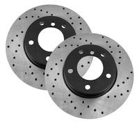 DISCHI FRENO FORATURA SPORT COMPATIBILI PER FORD PUMA EC_ 1997 1998 1999 2000 2001 2002-0708GTR - Anteriore - Ventilato - Fori 4 - Diametro 239x20
