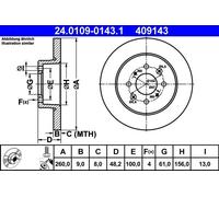 Dischi freno HONDA CIVIC VI 1.5 i 24.0109-0143.1