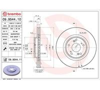 Dischi freno HONDA CIVIC VII 2.0 Type-R 09.9544.11