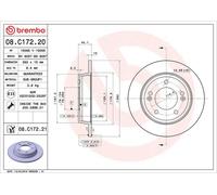 Dischi freno HYUNDAI CRETA 2.0 08.C172.21