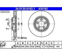 Dischi freno JAGUAR S-TYPE II 2.5 V6 24.0130-0182.1 (1 pezzo)