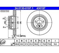 Dischi freno LAND ROVER RANGE ROVER III 4.2 24.0130-0197.1