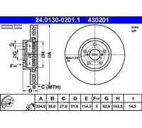Dischi freno LEXUS GS 300 24.0130-0201.1