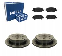 MEYLE 2x Disco Freno Posteriore Ø258 MM Pieno per Toyota Corolla ZZE12_NDE12_