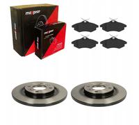 2x Disco freno Assale anteriore pieno 19-0843 MAXGEAR per CITROËN PEUGEOT