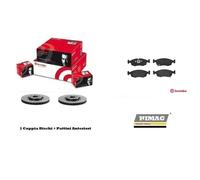 Dischi freno + Pastiglie Brembo Anteriori per Lancia Ypsilon 312 1.2 LPG Benzina