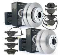 Dischi Freno Pastiglie Contatto Allarme Set Anteriore per BMW 5 E60