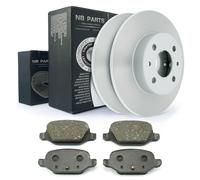 Dischi Freno Pastiglie Posteriori 240mm Pieno per Fiat 500 C Abarth Panda Punto