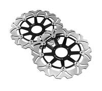 Dischi Freno Per Motociclette 2x Dischi Freno Anteriori Per XL1000V Varadero ABS 2004 2005 2006 2007 2008 2009 2010 2011 VFR 800 VTEC ABS 2002-2013(Nero)