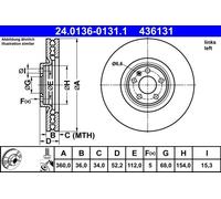 Dischi freno PORSCHE MACAN 2.0 24.0136-0131.1