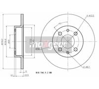 Dischi freno posteriori MAXGEAR 19-0680 per FIAT 500 1.2