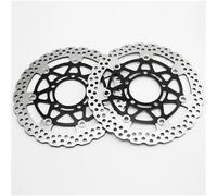 Dischi Freno Ricambio Kit Dischi Freno Anteriori Moto Per KAWASAKI Per ER6F Per ER-6F 650 2006-2016 300 Mm Sostituzione Dischi Freni Pastiglie Ricambi Moto Disco Frenos(Nero)
